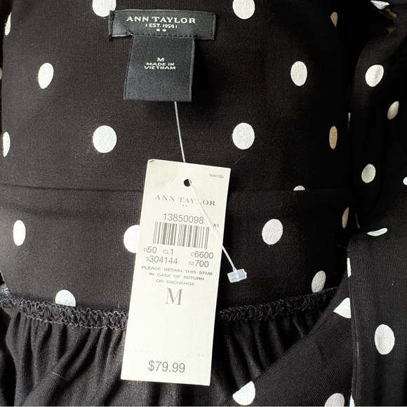 Ann Taylor Black and White Polka Dot Dress - Picture 5 of 5